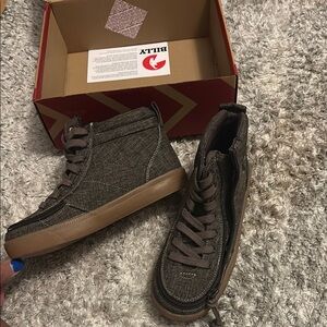 Boy’s Billy Brown High-Top Sneakers